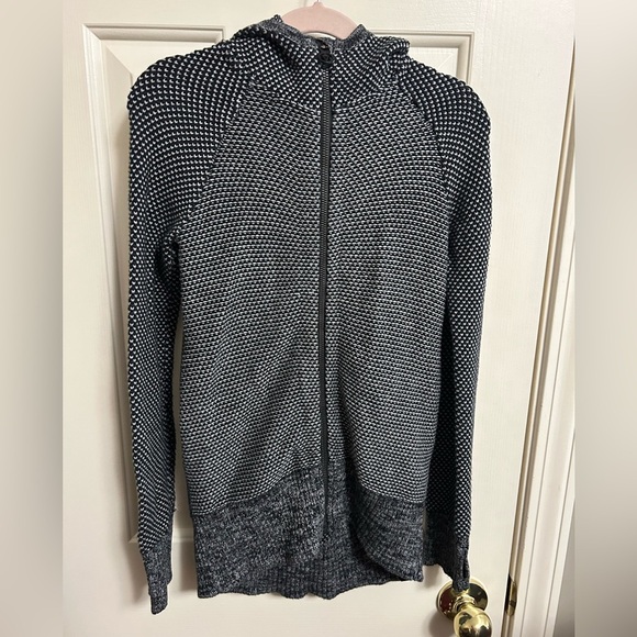 Ivivva By Lululemon Just Cozy Hooded Full Zip Sweater Jacket Size 7 - Picture 1 of 7